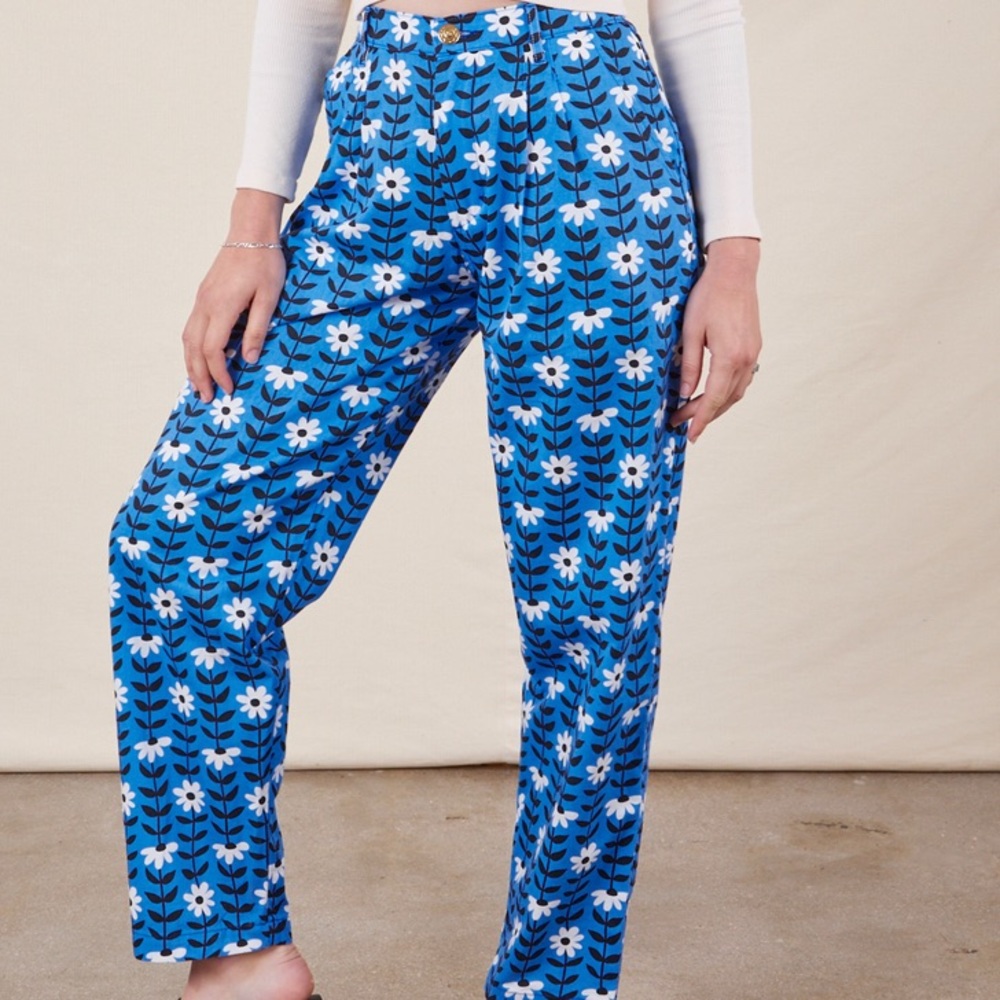Big Bud Press Blue Daisy Chain Trousers
